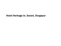 Hotel Heritage In - Sarani - Durgapur