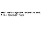 Motel National Highway 8 Family Resto Bar & Suites - Sasunavgar - Thane