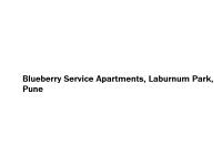 Blueberry Service Apartments - Laburnum Park - Pune