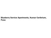 Blueberry Service Apartments - Kumar Ceribrium - Pune