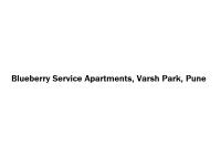 Blueberry Service Apartments - Varsh Park - Pune