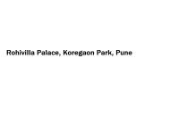 Rohivilla Palace - Koregaon Park - Pune