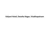 Kalyani Hotel - Dwarka Nagar - Visakhapatnam