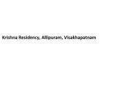 Krishna Residency - Allipuram - Visakhapatnam