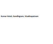 Kumar Hotel - Gandhigram - Visakhapatnam