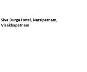 Siva Durga Hotel - Narsipatnam - Visakhapatnam