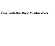 Vizag Hotels - Ram Nagar - Visakhapatnam
