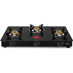 Pigeon Troika Rectangle Glass Manual 3 Burner Gas Stove