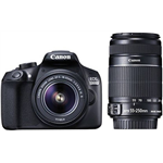 Canon EOS 1300D EF-S 18 - 55 mm IS II + EF-S 55 - 250 mm F4 5.6 IS II DSLR Camera