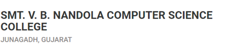 Smt. V. B. Nandola Computer Science College - Junagadh
