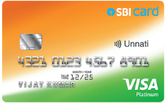 SBI Unnati Credit Card