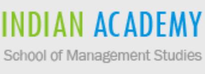 Indian Academy School of Management Studies (IASMS) - Bangalore