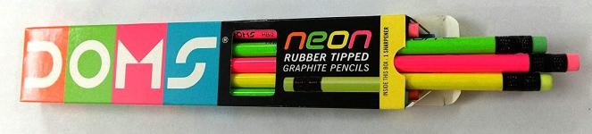 Doms Neon rubber Tipped Pencil