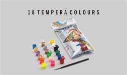 Doms 18 Shades Tempera Colours