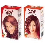 Color Mate Burgundy and Copper Red Hair Color Cream