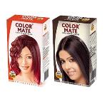 Color Mate Dark Brown and Copper Red Hair Color Cream