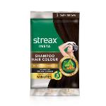 Streax Insta Shampoo Hair Colour Dark Brown