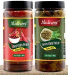 Midiron Homemade Stuffed Green Chilli Pickle