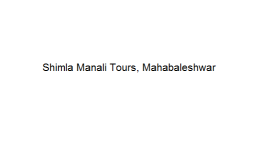 Shimla Manali Tours - Mahabaleshwar