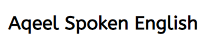 Aqeel Spoken English - Mangalore