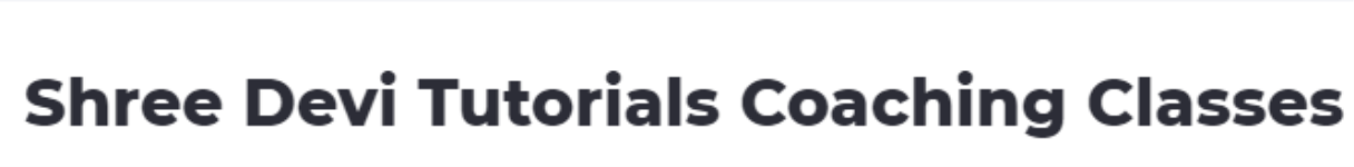 Shree Devi Tutorials And Coaching Classes - Mangalore