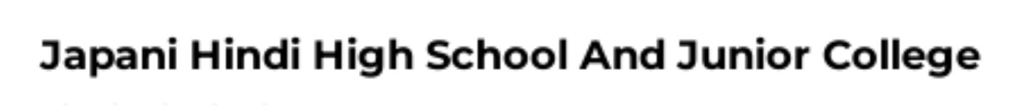 Japani Hindi High School and Junior College - Tadiwala Road - Pune