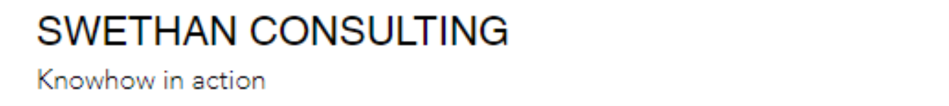 Swethan Consulting