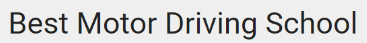 Best Motor Driving School - LIC Colony - Bangalore