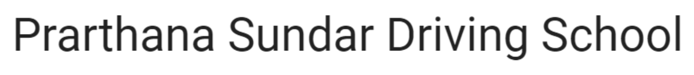 Prarthana Sundar Driving School - Kasturi Nagar - Bangalore