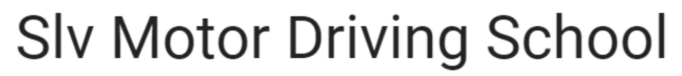 Slv Motor Driving School - Krishnarajapuram - Bangalore
