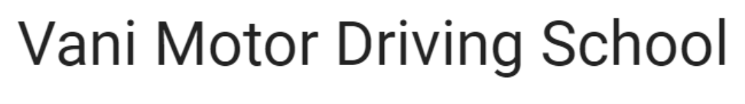 Vani Motor Driving School - Domlur - Bangalore