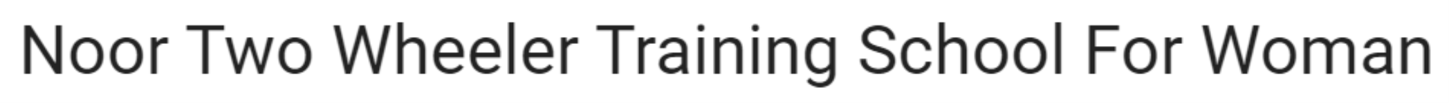 Noor Training School - Kurla - Mumbai