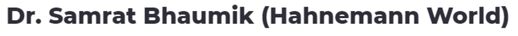Dr Samrat Bhaumik