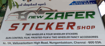Zafer Sticker Shop - Nungambakkam - Chennai