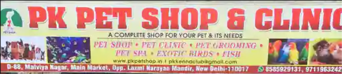 P K Pet Shop & Clinic - Malviya Nagar - Delhi