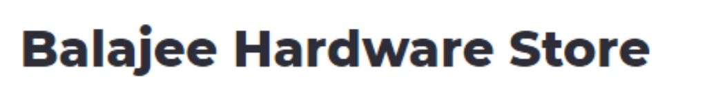 Balajee Hardware Store - Nangloi - Delhi