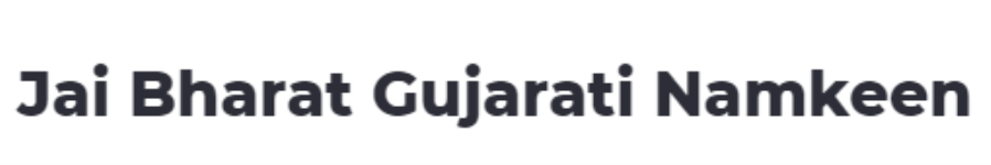 Jai Bharat Gujarati Namkeen - Rohini - Delhi