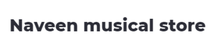 Naveen Musical Store - Ibrahimpatnam - Rangareddy