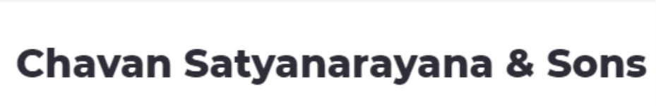 Chavan Satyanarayana And Sons - Secunderabad - Hyderabad