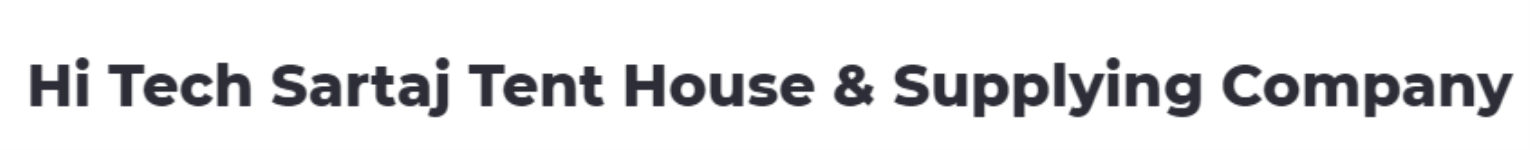 Hi Tech Sartaj Tent House & Supplying Company - Kondapur - Hyderabad