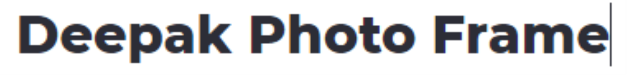 Deepak Photo Frame - Khandsa Road - Gurugram