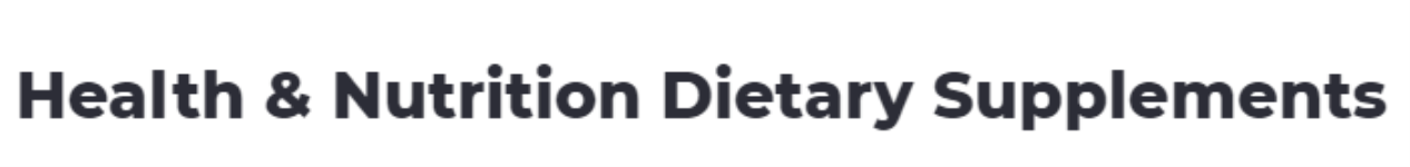 Health & Nutrition Dietary Supplements - Sector 14 - Gurgaon