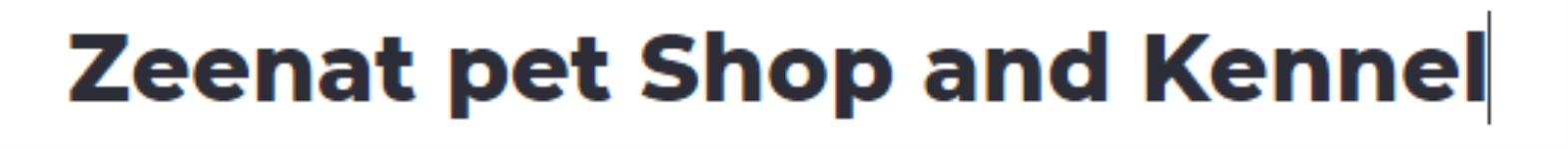 Zeenat Pet Shop & Kennel - Sector 47 - Chandigarh