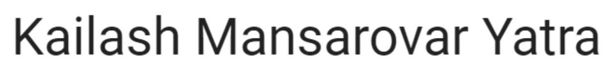 Kailash Mansarovar Yatra - Gomti Nagar - Lucknow