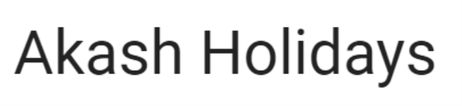 Akash Holidays - Wazir Hasan Road - Lucknow