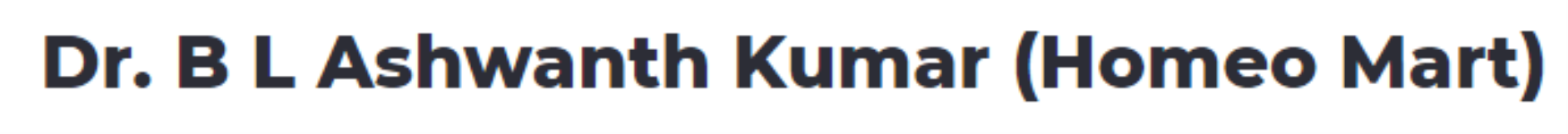 Dr. B L Ashwanth Kumar (Homeo Mart) - Rajajinagar - Bengaluru