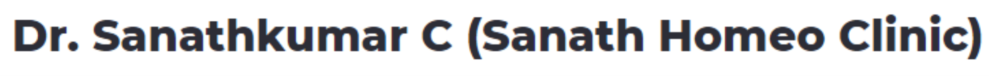 Dr. Sanathkumar C (Sanath Homeo Clinic) - Kammanahalli - Bengaluru