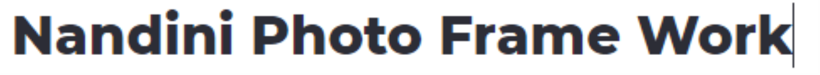 Nandini Photo Frame Work - Kumaraswamy Layout - Bengaluru