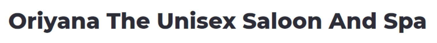 Oriyana The Unisex Saloon And Spa - Aliganj - Lucknow