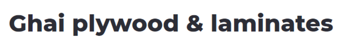 Ghai Plywood & Laminates - Jahangir Puri - Delhi
